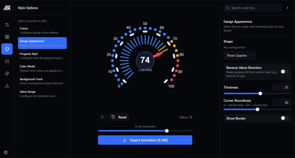 Design Custom Gauges and Progress Indicators — Right in Your Browser